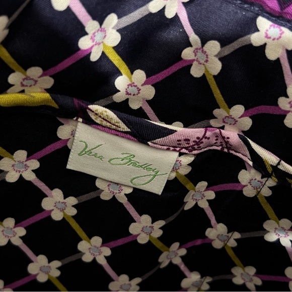 Vera Bradley Purple Flower Shoulder Bag - Picture 6 of 8